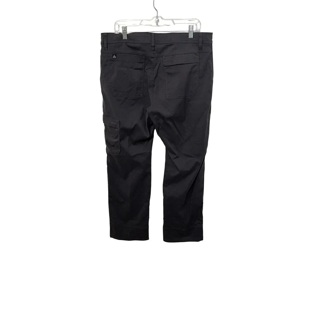 Prana Zion Pants Mens 36 Black Stretch Hiking Outdoor Cargo M4ST32116‎